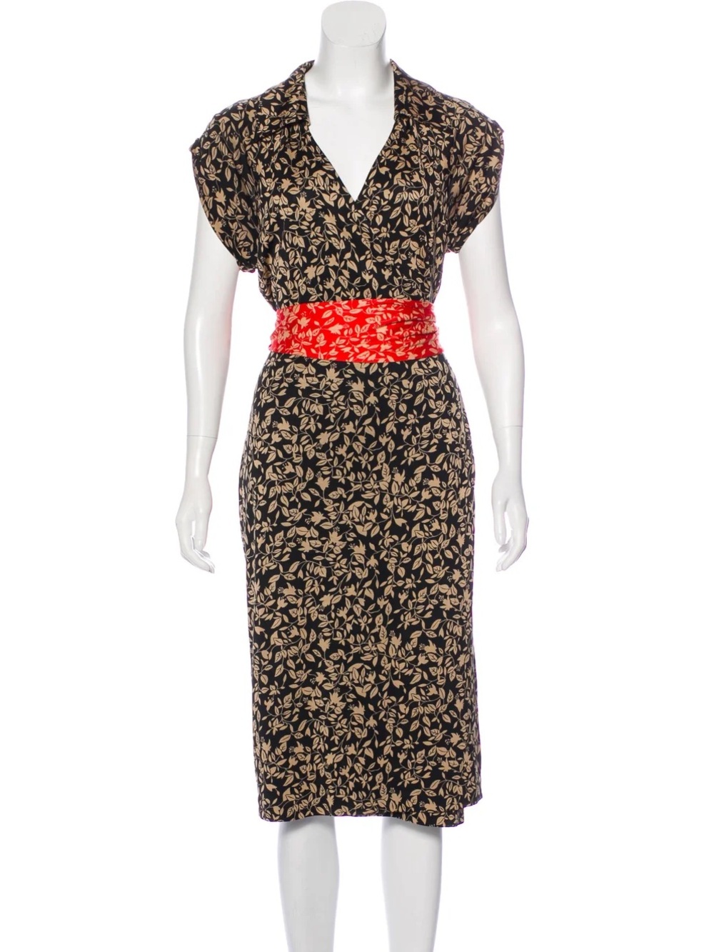 Diane Von Furstenberg 100% SILK Wrap Dress Size 8 New Without Tags